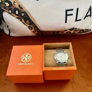 Tory Burch Whitney Silver Watch